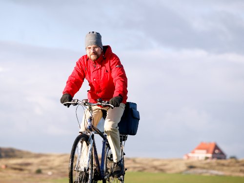 Hausbesuch mit dem Fahrrad